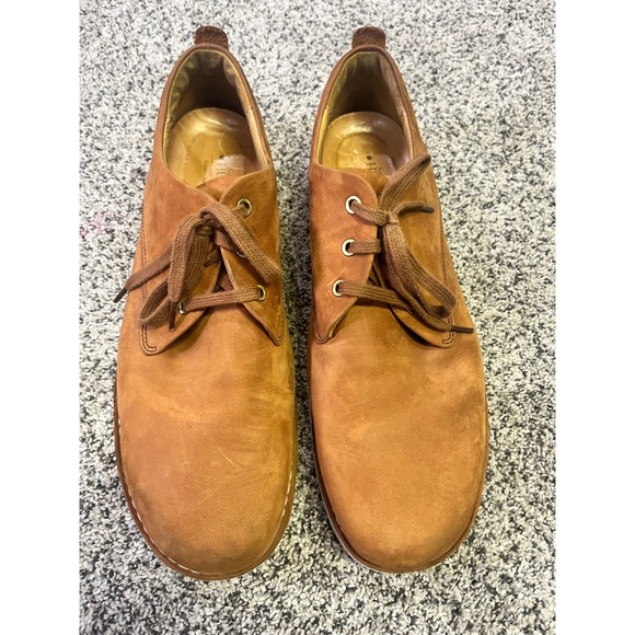 Samuel Hubbard Free Mens 14W Tan Nubuck Leather Shoes Vibram Sole Comfort Oxford - Picture 2 of 10